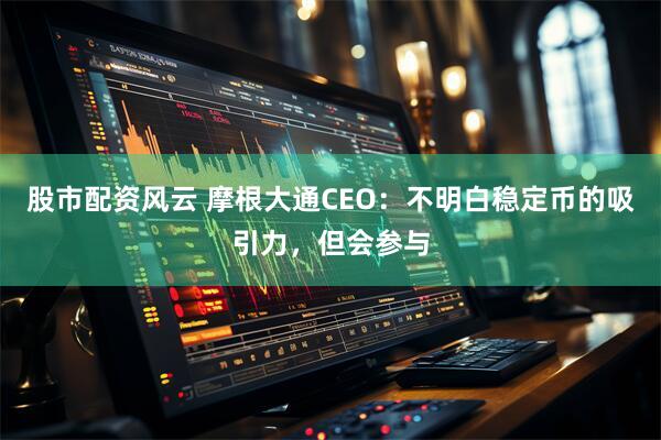股市配资风云 摩根大通CEO：不明白稳定币的吸引力，但会参与